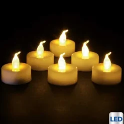 6 Bougies Led Blanches