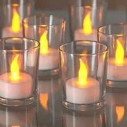 6 Bougies Led Blanches