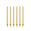 12 bougies longues - 12,5 cm - Couleur au choix