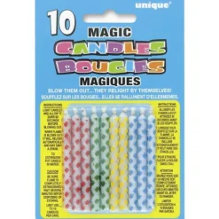 10 Bougies magiques à carreaux