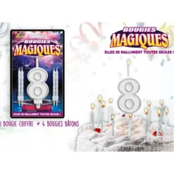 Bougies magiques – Chiffre 8