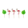 5 Bougies sur Pic Flamants Roses - Jungle Fever