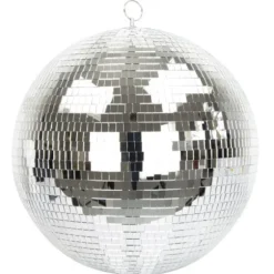 Boule à facettes argentée pour disco - Diamètre 40 cm