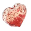 Boule à paillettes en forme de cœur - Saint-Valentin - Collection Chéri Chérie