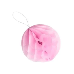 8 boules alvéolées - Rose