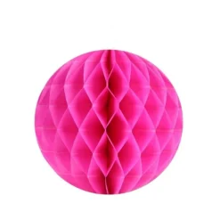 2 Boules Alvéolées à Suspendre 30 cm - Fuchsia
