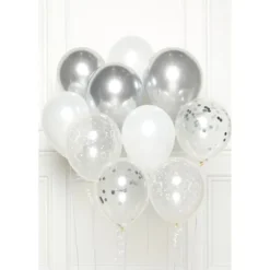 Bouquet de 10 ballons en latex - Couleur au choix