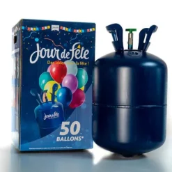 Bouteille hélium pour gonflage de 50 ballons - Jour de Fête - 0,40 m³