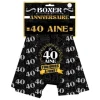Boxer Festif Anniversaire 40 Ans - Couleur Aléatoire