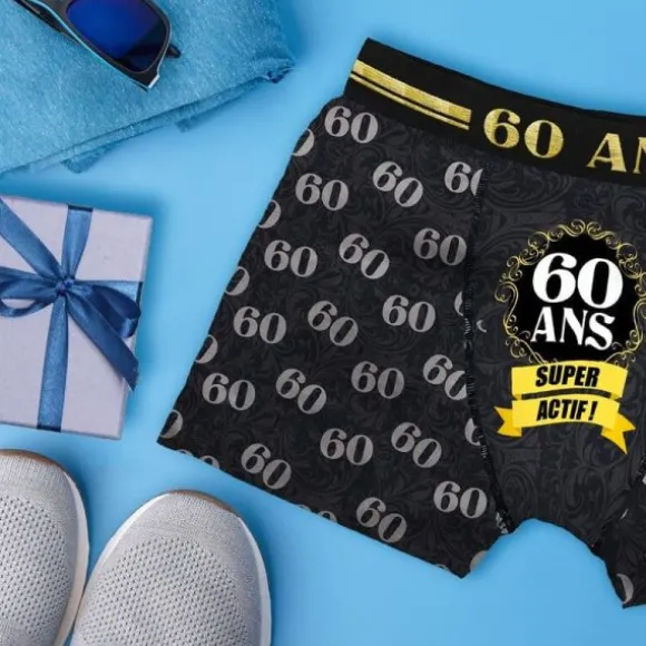 Boxer Festif - 60 ans - Taille au choix