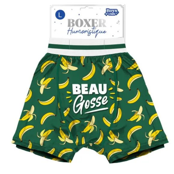 Boxer humoristique "Chaud bouillant" - Collection Boys Club - Taille au choix