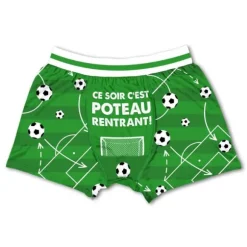 Boxer humoristique Foot - Collection Boxer Passion - Taille au choix