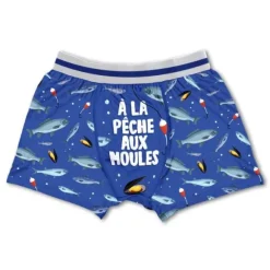 Boxer humoristique Pêche - Collection Boxer Passion - Taille au choix