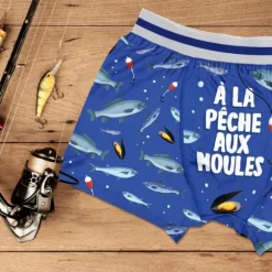 Boxer humoristique Pêche - Collection Boxer Passion - Taille au choix