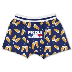 Boxer humoristique "Picole Nationale" - Collection Boys Club - Taille au choix