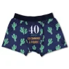 Boxer humoristique pour homme - 40 ans - Taille au choix
