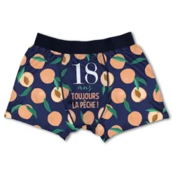 Boxer humoristique pour homme - 18 ans - Taille au choix