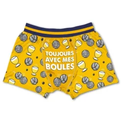 Boxer humoristique Pétanque - Collection Boxer Passion - Taille au choix