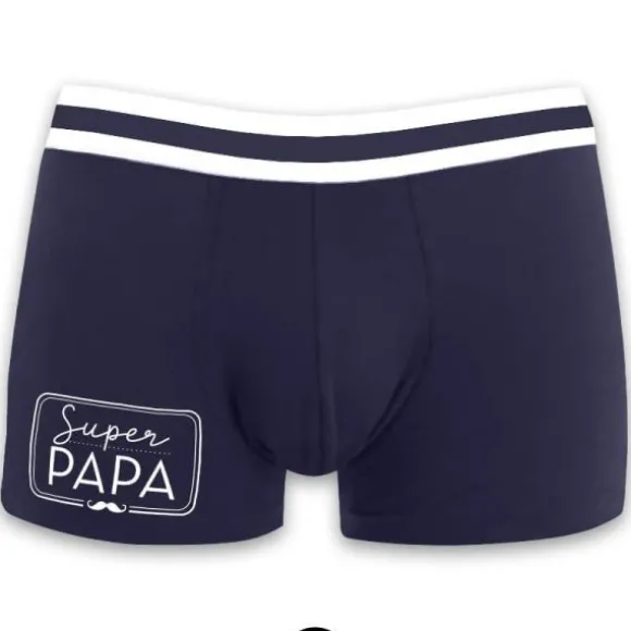 Boxer pour homme " Super Papa " - Taille au Choix
