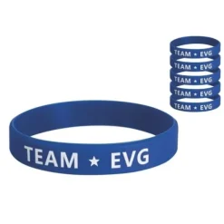 6 bracelets bleus - Team EVG