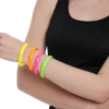 4 bracelets fluo assortis