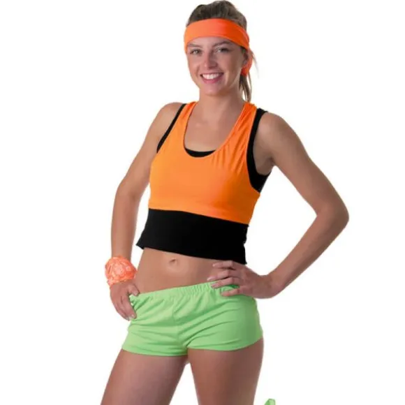 Brassière Fluo Orange Femme - Taille Unique
