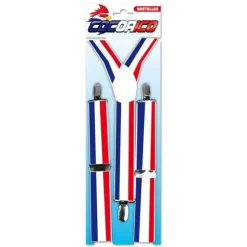 Bretelles Tricolores "Bleu Blanc Rouge" France
