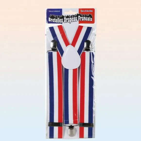Bretelles Tricolores de Supporter Bleu Blanc Rouge - France