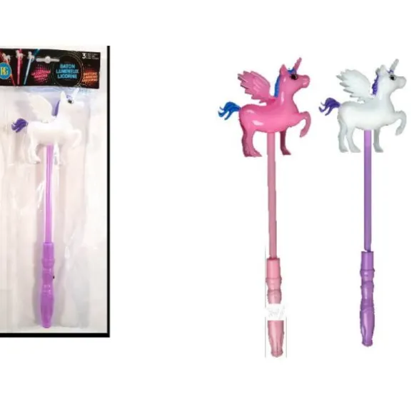 Bâton Lumineux de Licorne - 34 cm - Couleur Aléatoire