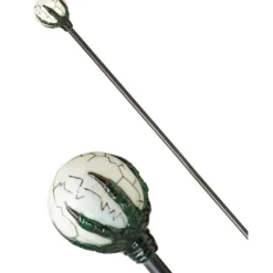 Bâton Magique de Sorcier avec Boule de Cristal
