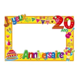 Cadre Photobooth Anniversaire - Age au Choix