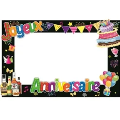 Cadre Photobooth Anniversaire - Age au Choix