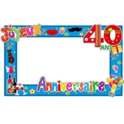 Cadre Photobooth Anniversaire - Age au Choix