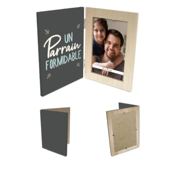 Cadre Photo Pliable - Un parrain formidable - Collection Famille d'Amour