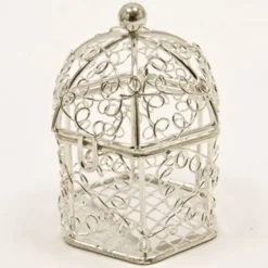 Cage à Oiseaux Décorative - Argent