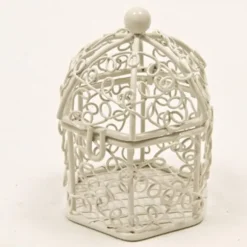 Cage à Oiseaux Décorative - Blanc