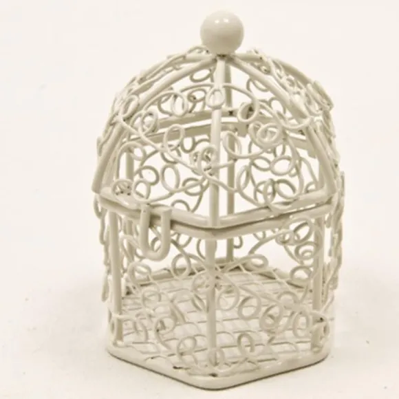 Cage à Oiseaux Décorative - Blanc