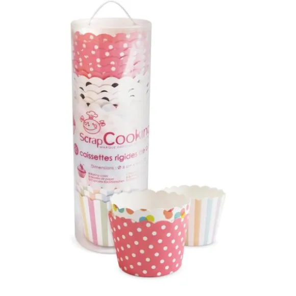 25 caissettes rigides de cuisson avec motifs assortis