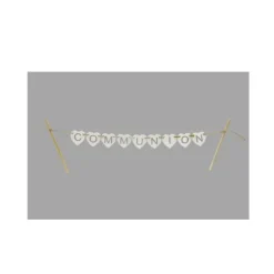 Cake Topper - Décoration Communion Blanc et Argent