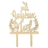 Cake Topper en bois - Joyeux Noël