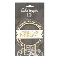 Cake Topper LED - Joyeux Noël