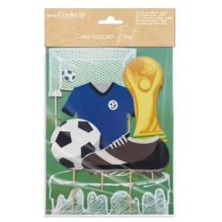 5 cake toppers pour décoration de gâteaux - Football