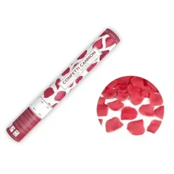 Canon à confettis en forme de pétales de rose - 40 cm - Couleur au choix