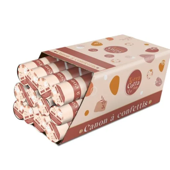 Canon à confettis - Joyeux Anniversaire - Collection Terracotta