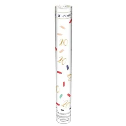 Canon à confettis pour anniversaire - Âge au choix