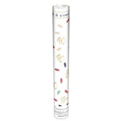 Canon à confettis pour anniversaire - Âge au choix