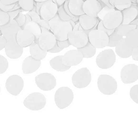 Canon à confettis - Pétales de rose en papier - 40 cm - Blanc