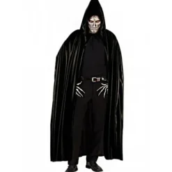 Cape avec Capuche Noire Adulte