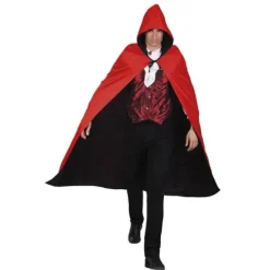 Cape de Vampire Réversible - Noire et Rouge