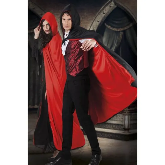 Cape de Vampire Réversible - Noire et Rouge